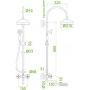 Душевая система ZorG ZR 705 DS-33-12-BR