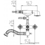 Смеситель ZorG AZR-608 W-1-6 BR