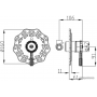 Смеситель ZorG Sanitary A 105DK-BR (античная бронза)