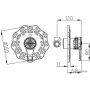 Смеситель ZorG Sanitary A 404DK-BR (античная бронза)